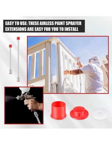 5 Extensiones para Pulverizador Lanties 100-20 cm Rojo