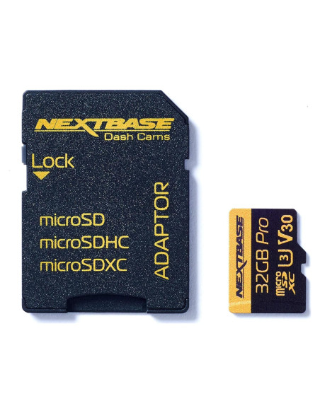 Tarjeta Micro SD 32GB Nextbase U3 con Adaptador - Compatible Dash Cams