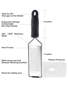 Rallador de Queso Acero Inoxidable ALLWIN-HOUSEWARE 31.5cm 2