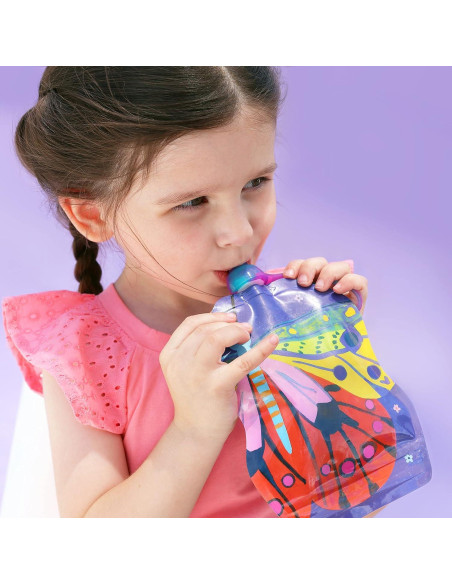 Bolsas de Comida Reutilizables ChooMee FlutterBug 8 oz 6 Pzas Bolsas de Comida Reutilizables ChooMee FlutterBug 8 oz 6 Pzas