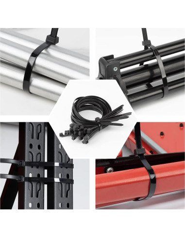 Bridas Blancas XINGO 30.48 cm Alta Resistencia 100 Pcs 90.72 kg