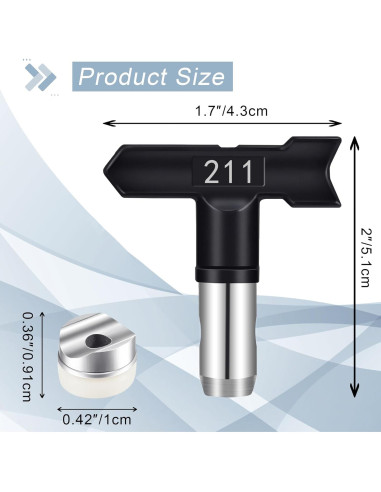 Boquillas de Pulverización Sin Aire Taefaba 12 Piezas