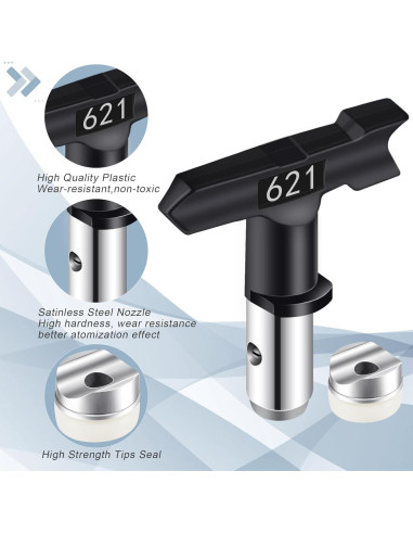 Boquillas de Pulverización Sin Aire Taefaba 12 Piezas