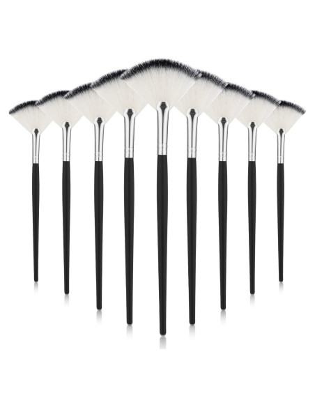 9 Piezas Brochas de Maquillaje Facial Maitys - Abanico Suave