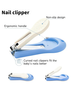 Kit de Cuidado Infantil 4 en 1 Yeeeasy para Bebés Azul 2