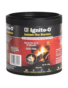 Encendedores Ignite-O - 50 Paquetes - Sin Olores y Rápidos