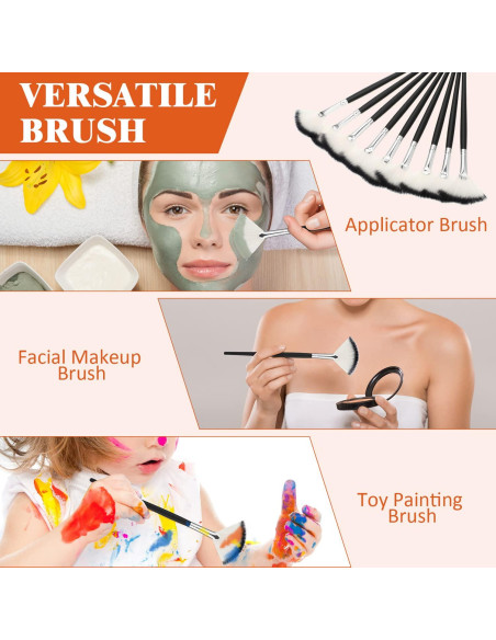 9 Piezas Brochas de Maquillaje Facial Maitys - Abanico Suave