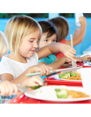 Juego de Utensilios Reutilizables JIABEIUS 4 Piezas Plegables