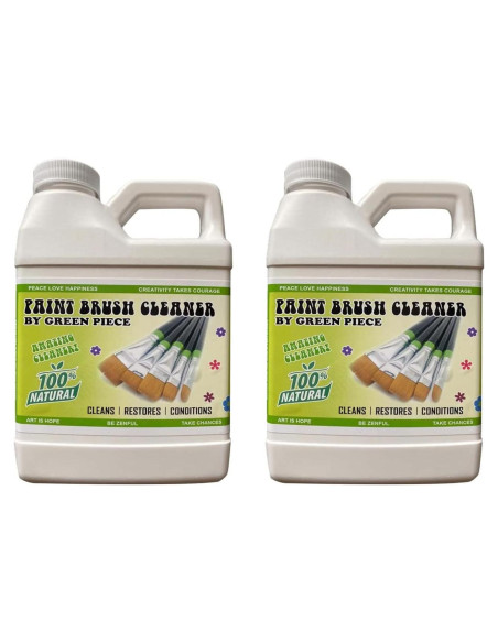 Limpiador de Pinceles Green Piece 532 ml - No Tóxico y Biodegradable
