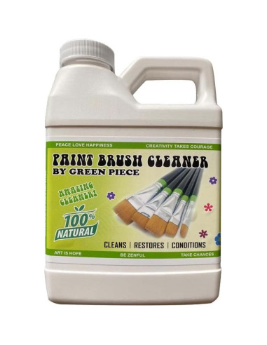 Limpiador de Pinceles Green Piece 532 ml - No Tóxico y Biodegradable
