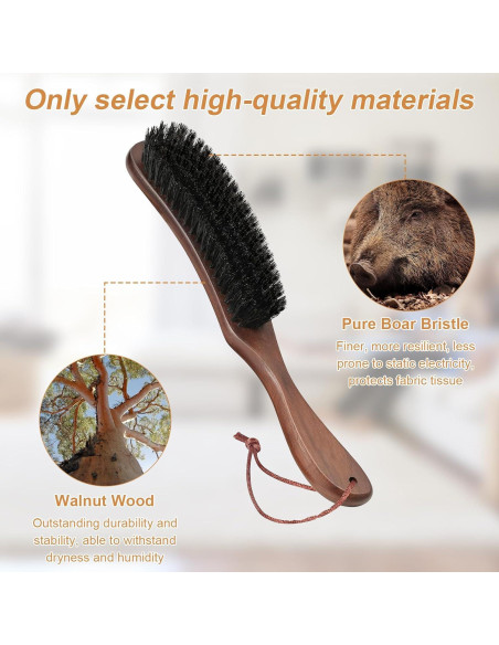 Cepillo de Pelusa Starfa de Madera de Nogal 26.9cm