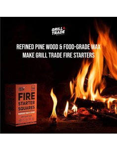 Cubos de Encendido Grill Trade 144 Piezas Naturales 2