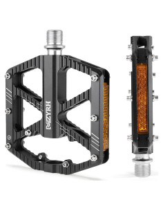 Pedales de Bicicleta MZYRH 336 Aluminio con Reflectores 10x9.8cm