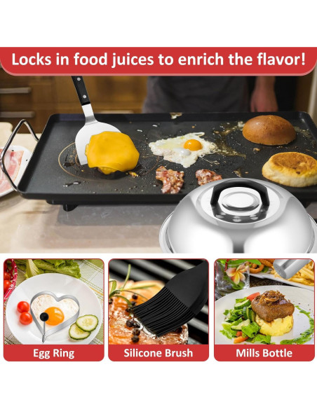 Juego de Accesorios de BBQ Leonyo 25 Piezas Acero Inoxidable