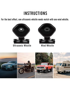 Silbatos de Advertencia para Ciervos Siete Sparta 4 Pcs 2