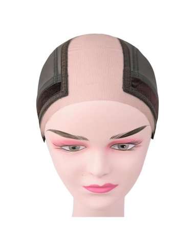 Gorro de Peluca Antideslizante Cabeza de Corcho Marrón S