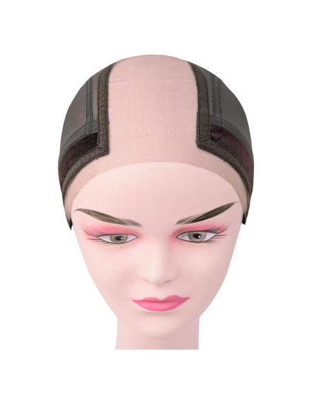 Gorro de Peluca Antideslizante Cabeza de Corcho Marrón S