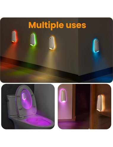 Luz Nocturna LED para Inodoro SENCU con Sensor de Movimiento