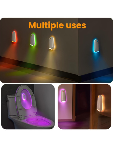 Luz Nocturna LED para Inodoro SENCU con Sensor de Movimiento