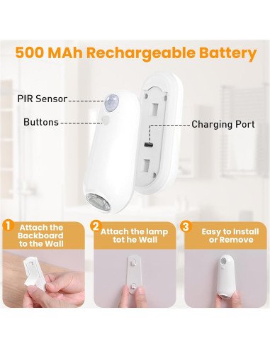 Luz Nocturna LED para Inodoro SENCU con Sensor de Movimiento