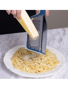 Rallador Zester Doble Cara Cohesion Acero Inoxidable Azul 2