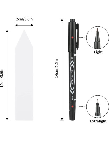 Etiquetas de Jardín de Plástico KINGLAKE 600 Pcs 2x10 cm