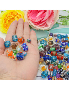 Mezcla de Cuentas de Vidrio Fun-Weevz para Joyería 50 Piezas 2