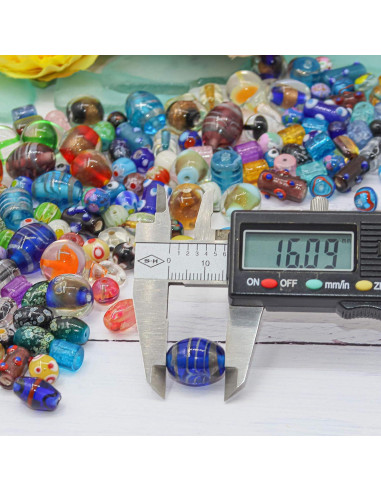 Mezcla de Cuentas de Vidrio Fun-Weevz para Joyería 50 Piezas
