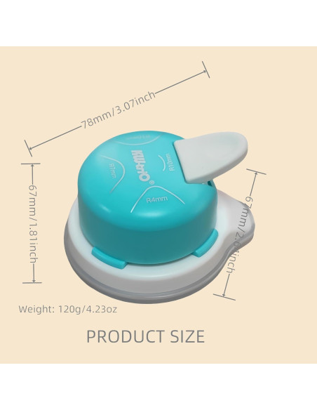 Troquelador de esquinas 4 en 1 TAIYUYUE Verde - Cortes R4, R7, R10 Troquelador de esquinas 4 en 1 TAIYUYUE Verde - Cortes R4, R7, R10