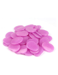 Piedras Brillantes Moradas para Jardín y Acuario - 44 Piezas