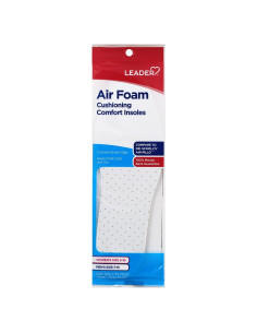 Plantillas de espuma Leader Air-Pillo unisex, recortables, 1 par