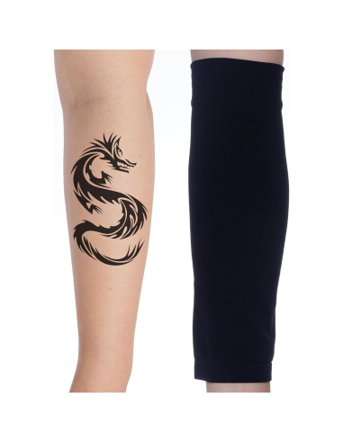 HOVEOX 3 Pares Mangas Cubiertas de Tatuaje Unisex - Negro, Blanco, Nude