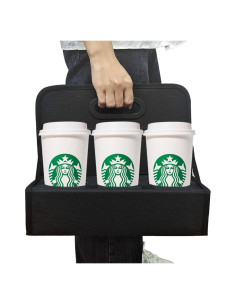 Soporte Reutilizable para Bebidas Boczif - 6 Tazas Plegable Negro