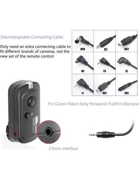 Control Remoto Inalámbrico Pixel RW221 para Nikon Z8 Z9