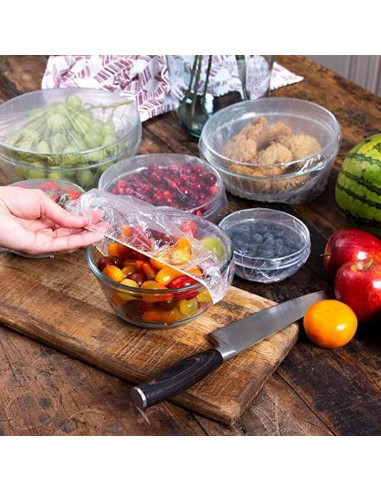 Bolsas de Conservación Reutilizables Oprtuisi 100 Pcs Transparente