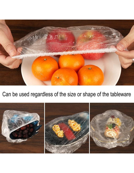 Bolsas de Conservación Reutilizables Oprtuisi 100 Pcs Transparente