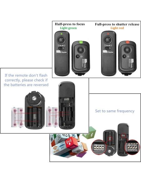 Control Remoto Inalámbrico Pixel RW221 para Nikon Z8 Z9