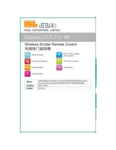 Control Remoto Inalámbrico Pixel RW221 para Nikon Z8 Z9