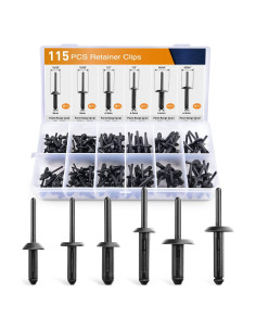 Juego de Remaches de Nylon GOOACC 115 Pcs Universal