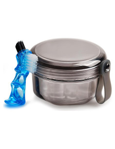 Estuche para Dentaduras Mckkor a Prueba de Fugas - Negro