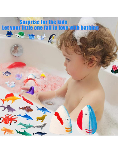 Bolas de Baño Pinyi para Niños con Sorpresa - Set de 8