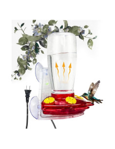Alimentador de Colibríes Calentado YPSLZY 425ml con Soporte