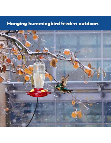 Alimentador de Colibríes Calentado YPSLZY 425ml con Soporte