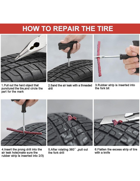 100 Tapones de Reparación de Neumáticos PUIBERS TP02-100