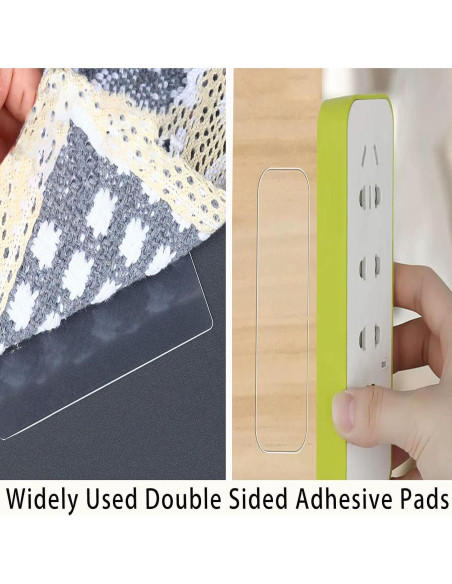 Cinta Adhesiva Doble Cara MILEQEE 10PCS 9.19x3.51cm Transparente