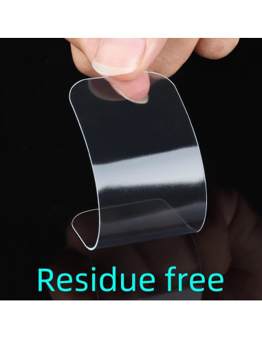 Cinta Adhesiva Doble Cara MILEQEE 10PCS 9.19x3.51cm Transparente