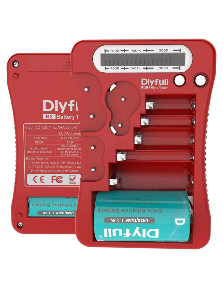 Probador de Baterías Dlyfull Universal con Pantalla LCD