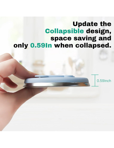 Set de 4 Tazas Plegables de Silicona 320ml Lacabin