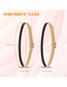 Correas Desmontables de PU para Tacones Altos AHIER - Albaricoque 2