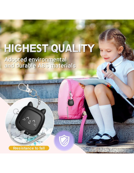 Alarma Personal VIGOROAD 130 dB con Luz LED - Seguridad Compacta